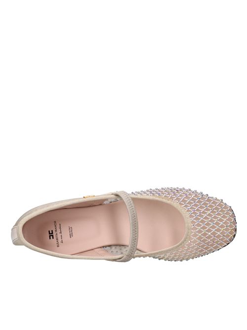 Ballerine in tessuto e strass ELISABETTA FRANCHI LA MIA BAMBINA | F4A3-E0024-1743698BURRO